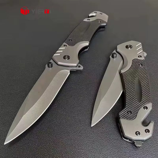 black/silver pocket knife
