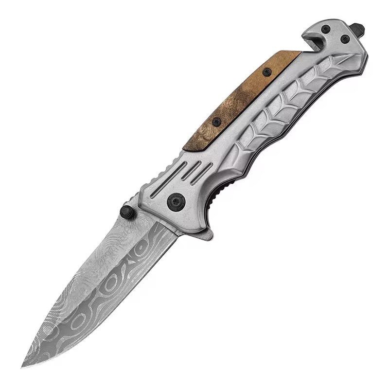 damascus stainless steel pocket knife
